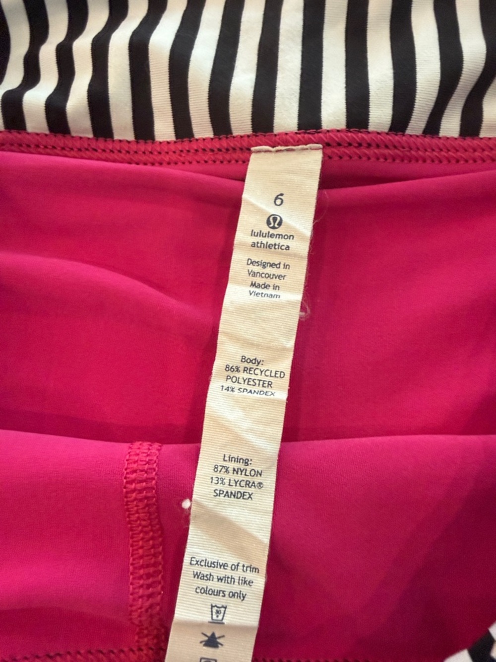 lululemon athletica Navy and Black Patterned Athletic Skort - Picture 7 of 9